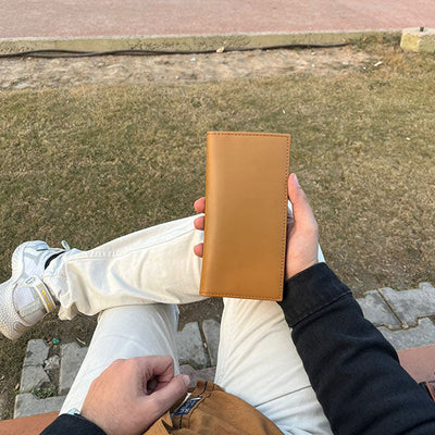 Premium Cow Leather Card Holder long Wallet – Slim, Durable & Stylish for Everyday Carry