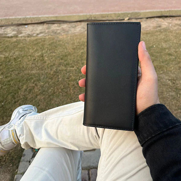 Premium Cow Leather Card Holder long Wallet – Slim, Durable & Stylish for Everyday Carry