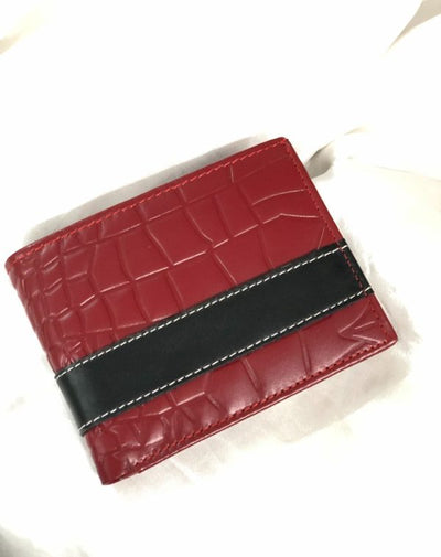 Urban crocodile Style Leather bi-fold Wallet for Men