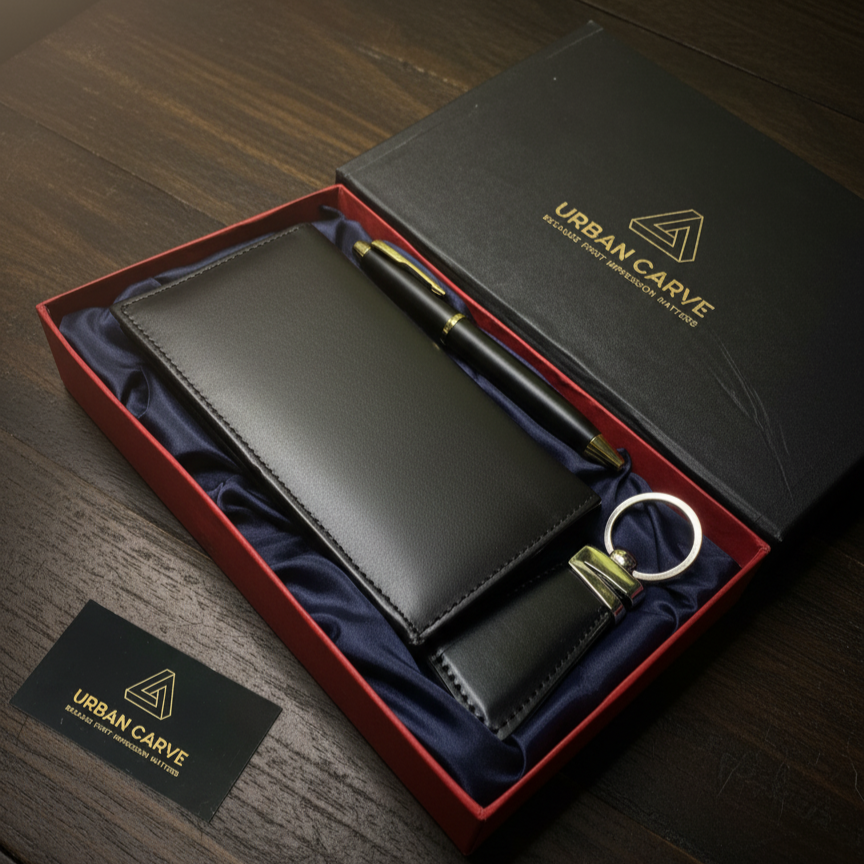 Perfect Trio – Long Wallet , Keychain and Pen - The Ultimate Gifting Experience