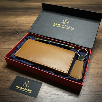 Perfect Trio – Long Wallet , Keychain and Pen - The Ultimate Gifting Experience