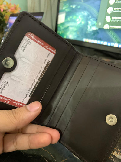 Premium Croc-Textured Leather Card Holder Wallet