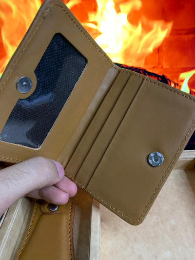 Compact Leather card holder Wallet & Keychain Duo – Perfect Gift Box