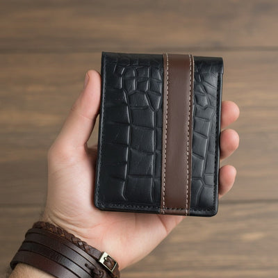 Urban crocodile Style Leather bi-fold Wallet for Men