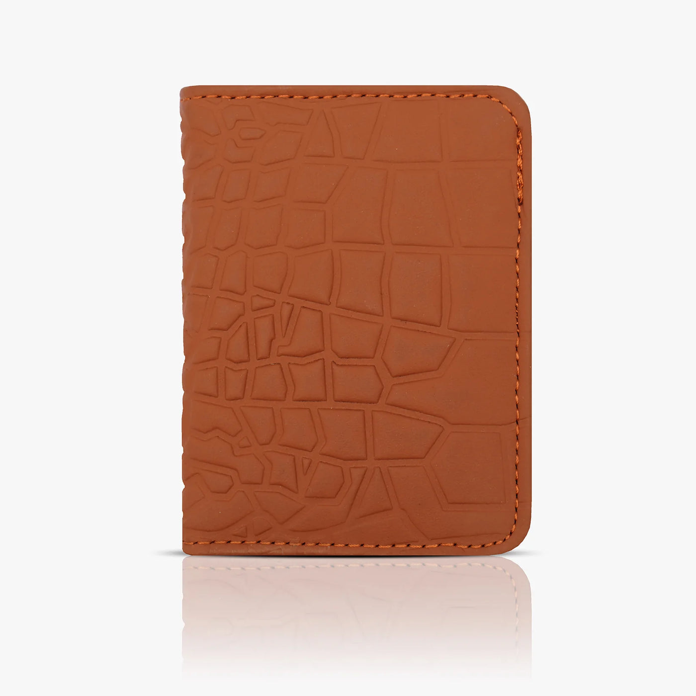 Premium Croc-Textured Leather Card Holder Wallet